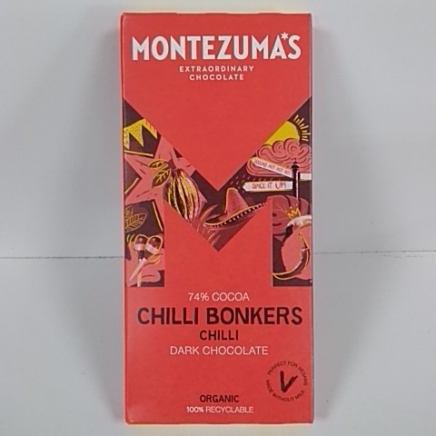 Montezuma dark chilli bonkers choc 90g