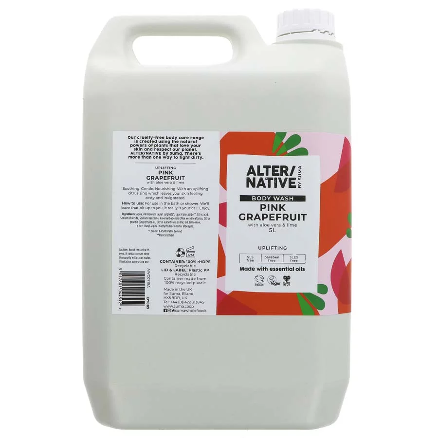 AlterNative - pink grapefruit bodywash, (per litre)