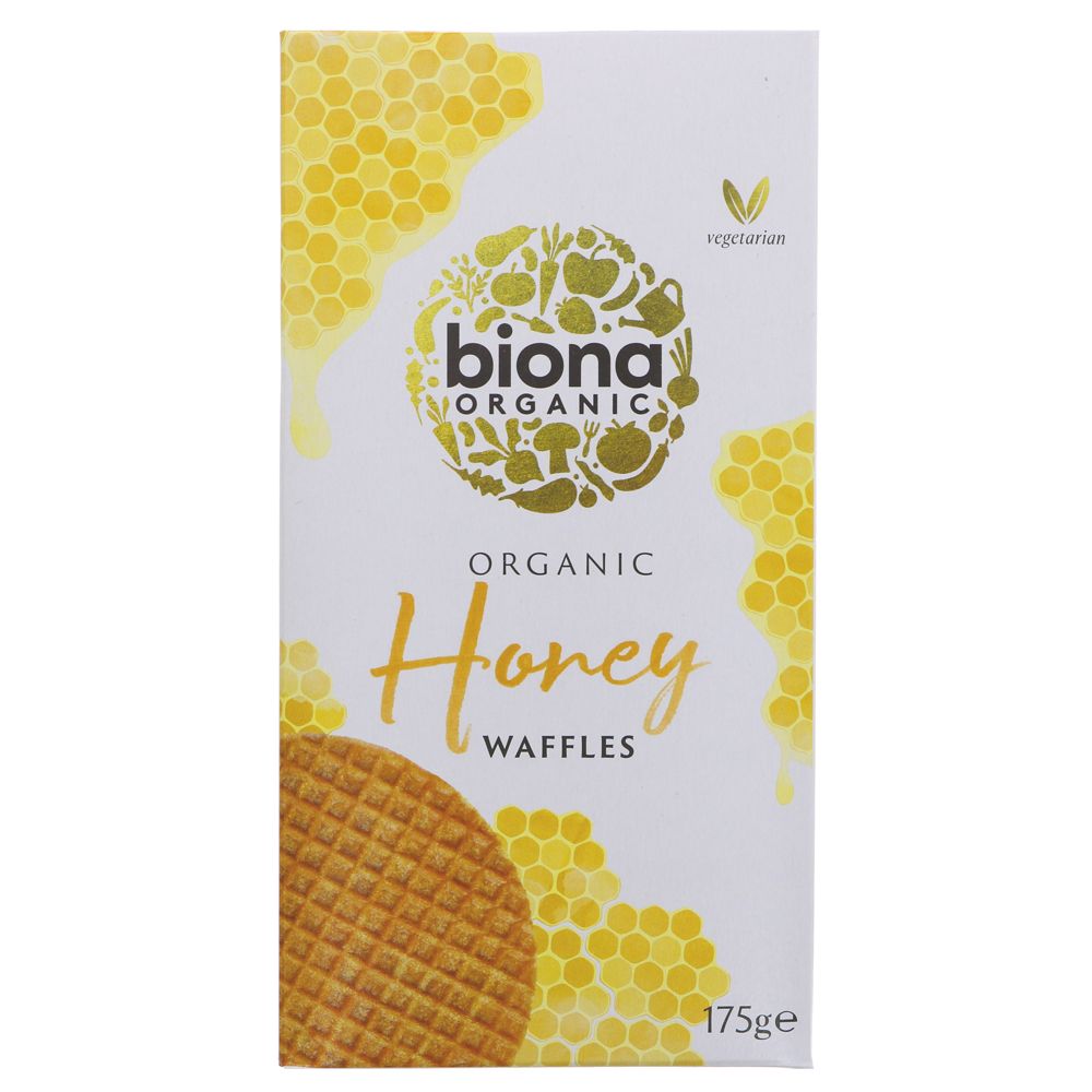 Biona Honey Waffles - 175g